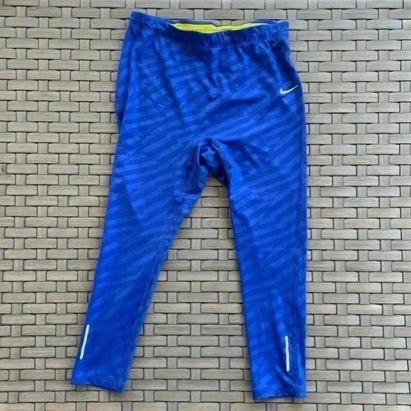 Nike NWT Women's Reflective Running Leggings Size Small Blue - Picture 1 of 4